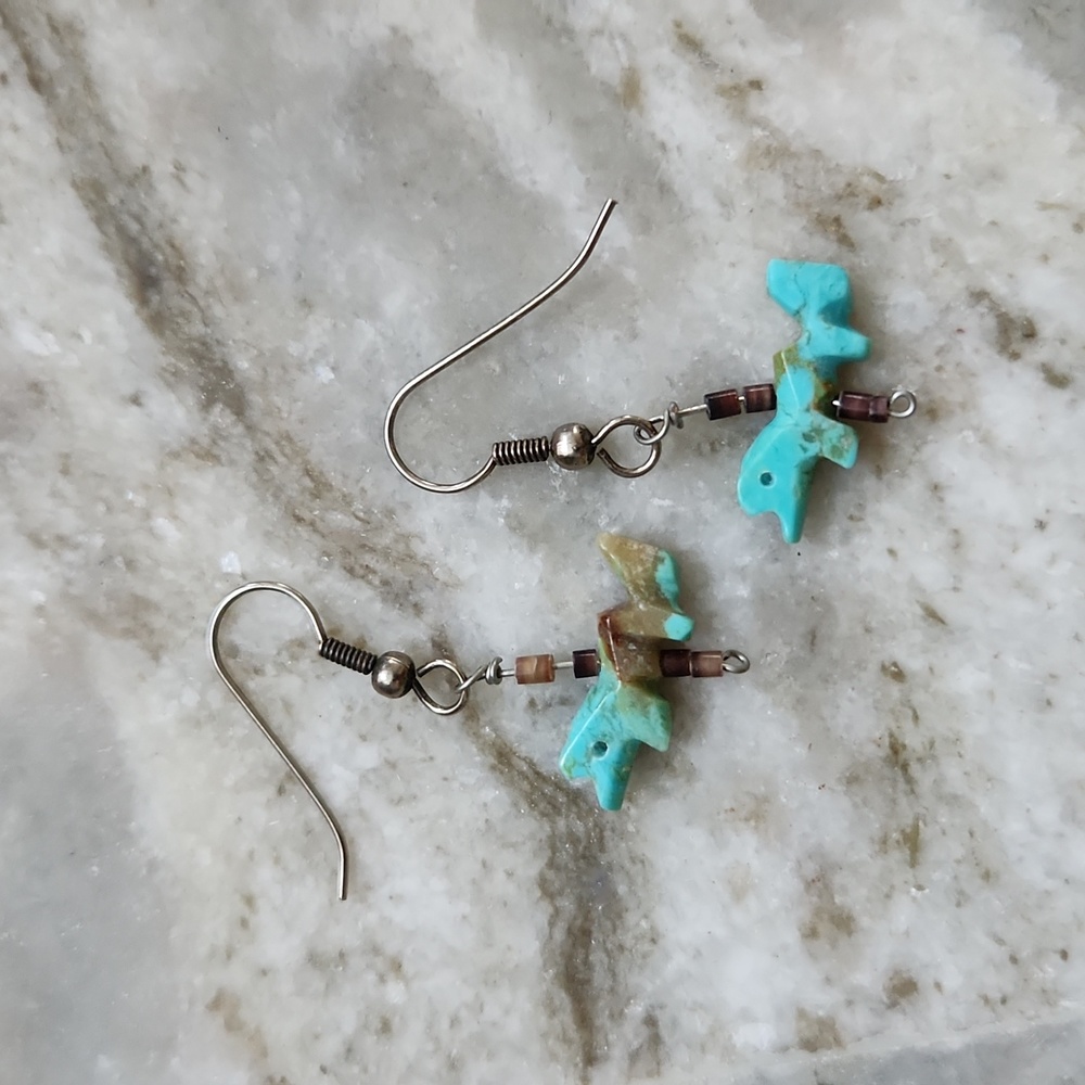 Turquoise fetish earings